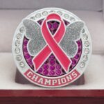 5 STAR WINGS OF HOPE CHAMPION RING --- PINK BODY, WHITE SIDES (Item #36-108) - Image 3