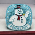 SNOWMAN FINALIST RING --- LIGHT BLUE BODY (Item #36-101) - Image 3