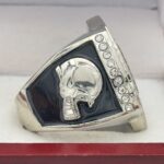 FOOTBALL PARTICIPATION RING --- SILVER BODY, PAINTED BALL (Item #55-157) - Image 4