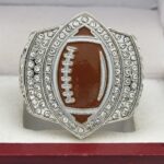 FOOTBALL PARTICIPATION RING --- SILVER BODY, PAINTED BALL (Item #55-157) - Image 3