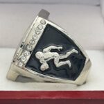 FOOTBALL PARTICIPATION RING --- SILVER BODY, PAINTED BALL (Item #55-157) - Image 2