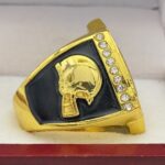 FOOTBALL PARTICIPATION RING --- GOLD BODY, PAINTED BALL (ITEM #55-156) - Image 4