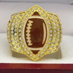 FOOTBALL PARTICIPATION RING --- GOLD BODY, PAINTED BALL (ITEM #55-156) - Image 3
