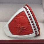 5 STAR LEGACY FOOTBALL FINALIST RING --- WHITE BODY, RED SIDES (Item #51-157) - Image 4