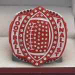 5 STAR LEGACY FOOTBALL FINALIST RING --- WHITE BODY, RED SIDES (Item #51-157) - Image 3