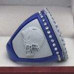 5 STAR LEGACY FOOTBALL CHAMPION RING --- BLUE BODY, GREY SIDES (Item #51-156) - Image 4