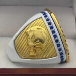 5 STAR LEGACY FOOTBALL CHAMPION RING --- WHITE BODY, GOLD SIDES (Item #51-152) - Image 4
