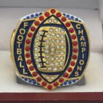 5 STAR LEGACY FOOTBALL CHAMPION RING --- WHITE BODY, GOLD SIDES (Item #51-152) - Image 3