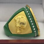 5 STAR LEGACY FOOTBALL CHAMPION RING --- GREEN BODY, GOLD SIDES (Item #51-144) - Image 4