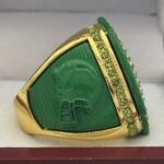 5 STAR LEGACY FOOTBALL FINALIST RING --- GOLD BODY, GREEN SIDES (Item #51-141) - Image 4