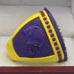 5 STAR LEGACY FOOTBALL FINALIST RING --- YELLOW BODY, PURPLE SIDES (ITEM #51-137) - Image 4