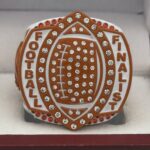 5 STAR LEGACY FOOTBALL FINALIST RING --- WHITE BODY, ORANGE SIDES (ITEM #51-133) - Image 3