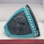 5 STAR LEGACY FOOTBALL FINALIST RING --- TEAL BODY, BLACK SIDES (Item #51-129) - Image 4