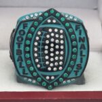 5 STAR LEGACY FOOTBALL FINALIST RING --- TEAL BODY, BLACK SIDES (Item #51-129) - Image 3