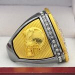 5 STAR LEGACY FOOTBALL CHAMPION RING --- GUNMETAL BODY, GOLD SIDES (ITEM #51-124) - Image 4