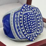 5 STAR LEGACY FOOTBALL FINALIST RING --- GREY BODY, BLUE SIDES (Item #51-153)