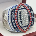 5 STAR LEGACY FOOTBALL FINALIST RING --- WHITE BODY, SILVER SIDES (Item #51-149)