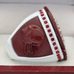 5 STAR LEGACY FOOTBALL FINALIST RING --- WHITE BODY, MAROON SIDES (Item #51-125) - Image 4