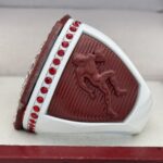 5 STAR LEGACY FOOTBALL FINALIST RING --- WHITE BODY, MAROON SIDES (Item #51-125) - Image 2