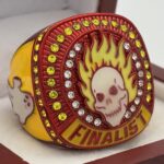 GLOWING SKULL FINALIST RING --- RED BODY (Item#36-89)