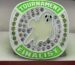green and white halloween tournament finalist ring