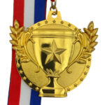 ALL SPORT TROPHY PARTICIPATION MEDAL --- GOLD (Item #63-124)