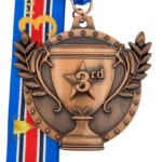 ALL SPORTS TROPHY 3RD MEDAL --- ANTIQUE BRONZE (Item #63-109)