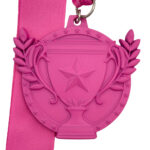 ALL SPORT TROPHY PARTICIPATION MEDAL --- PINK (Item #63-121)