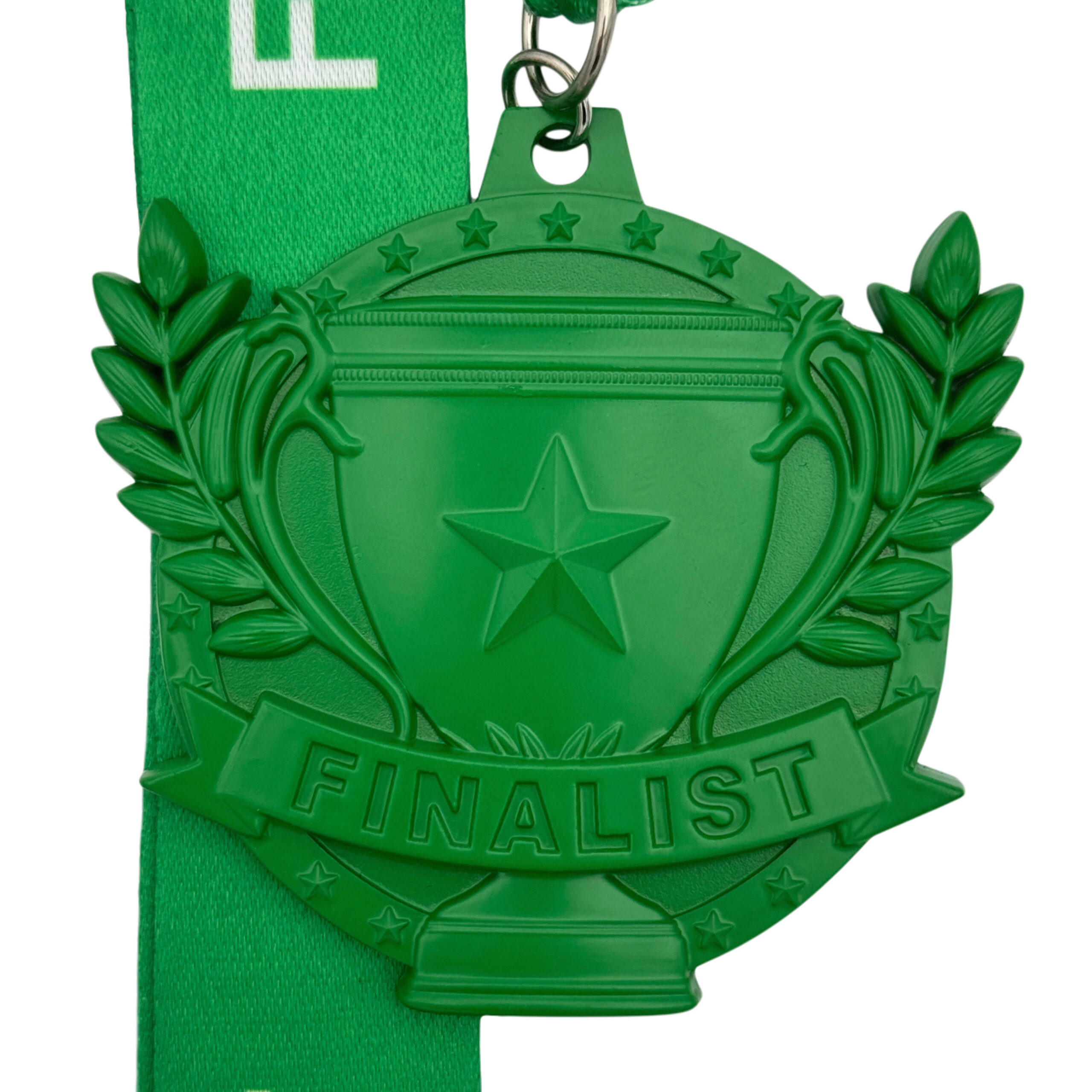 4CDD27E1-1D73-428F-9D83-D4B70BA3E2CB ALL SPORTS TROPHY FINALIST MEDAL --- GREEN (Item #63-94) - Image 1