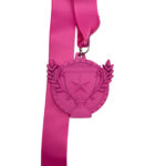 ALL SPORT TROPHY PARTICIPATION MEDAL --- PINK (Item #63-121) - Image 2