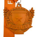 ALL SPORTS TROPHY FINALIST MEDAL --- ORANGE (Item #63-97)