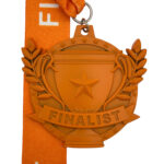 ALL SPORTS TROPHY FINALIST MEDAL --- ORANGE (Item #63-97)