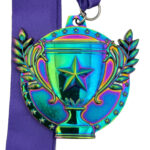 ALL SPORT TROPHY PARTICIPATION MEDAL --- RAINBOW (Item #63-129)