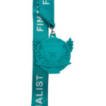 ALL SPORTS TROPHY FINALIST MEDAL --- TEAL (Item #63-92) - Image 2