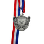 ALL SPORT TROPHY PARTICIPATION MEDAL --- SILVER (Item #63-125) - Image 2