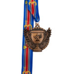 ALL SPORTS TROPHY 3RD MEDAL --- ANTIQUE BRONZE (Item #63-109) - Image 2