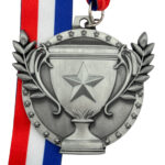 ALL SPORT TROPHY PARTICIPATION MEDAL --- SILVER (Item #63-125)