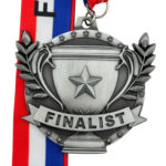 ALL SPORTS TROPHY FINALIST MEDAL --- ANTIQUE SILVER (Item #63-89)