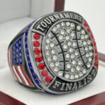 BALL FINALIST RING --- GUNMETAL BODY, BLACK LACES (Item #30-57)