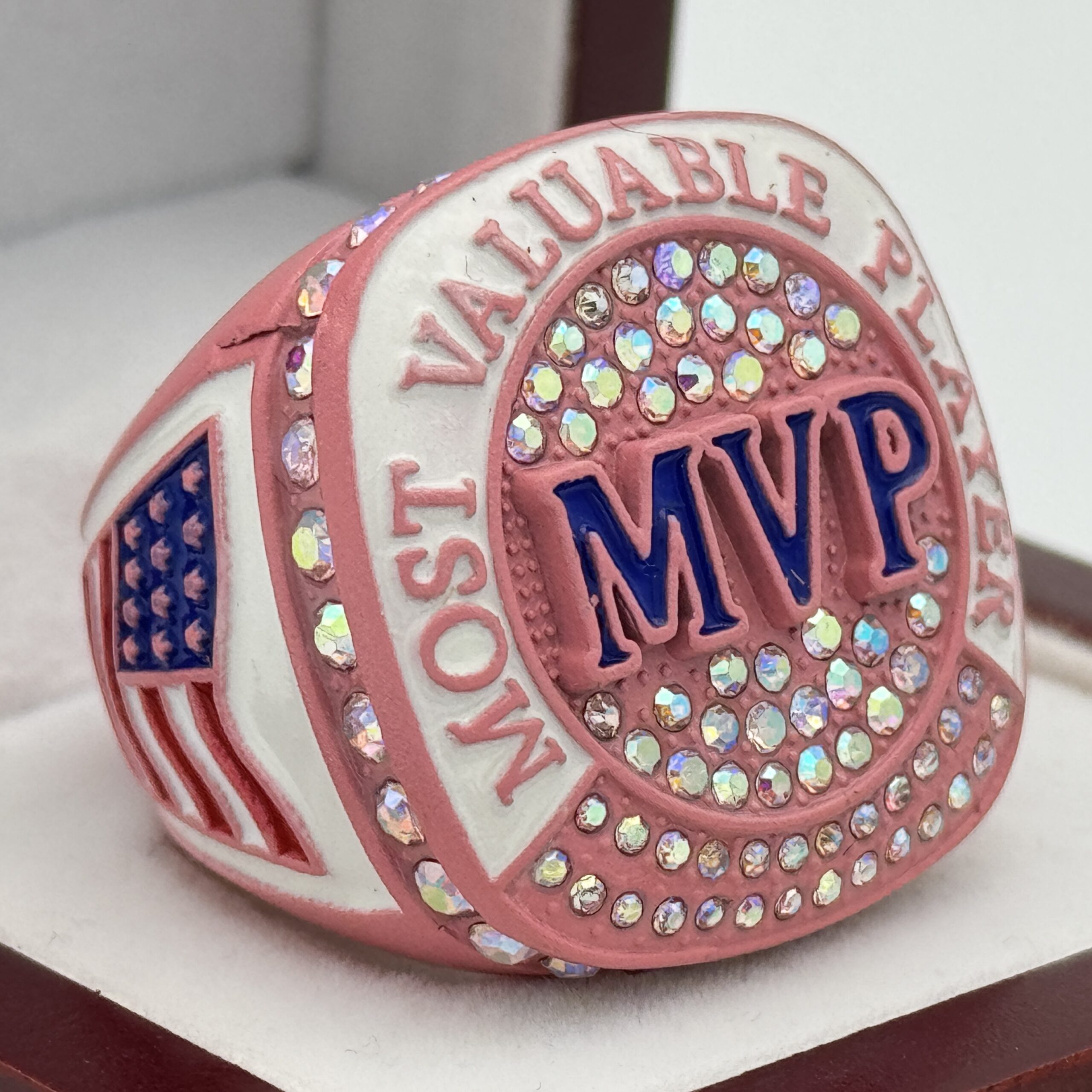 IMG_9236 MVP ALL SPORT RING --- PINK BODY, PRISMATIC STONE (Item #53-24) - Image 1