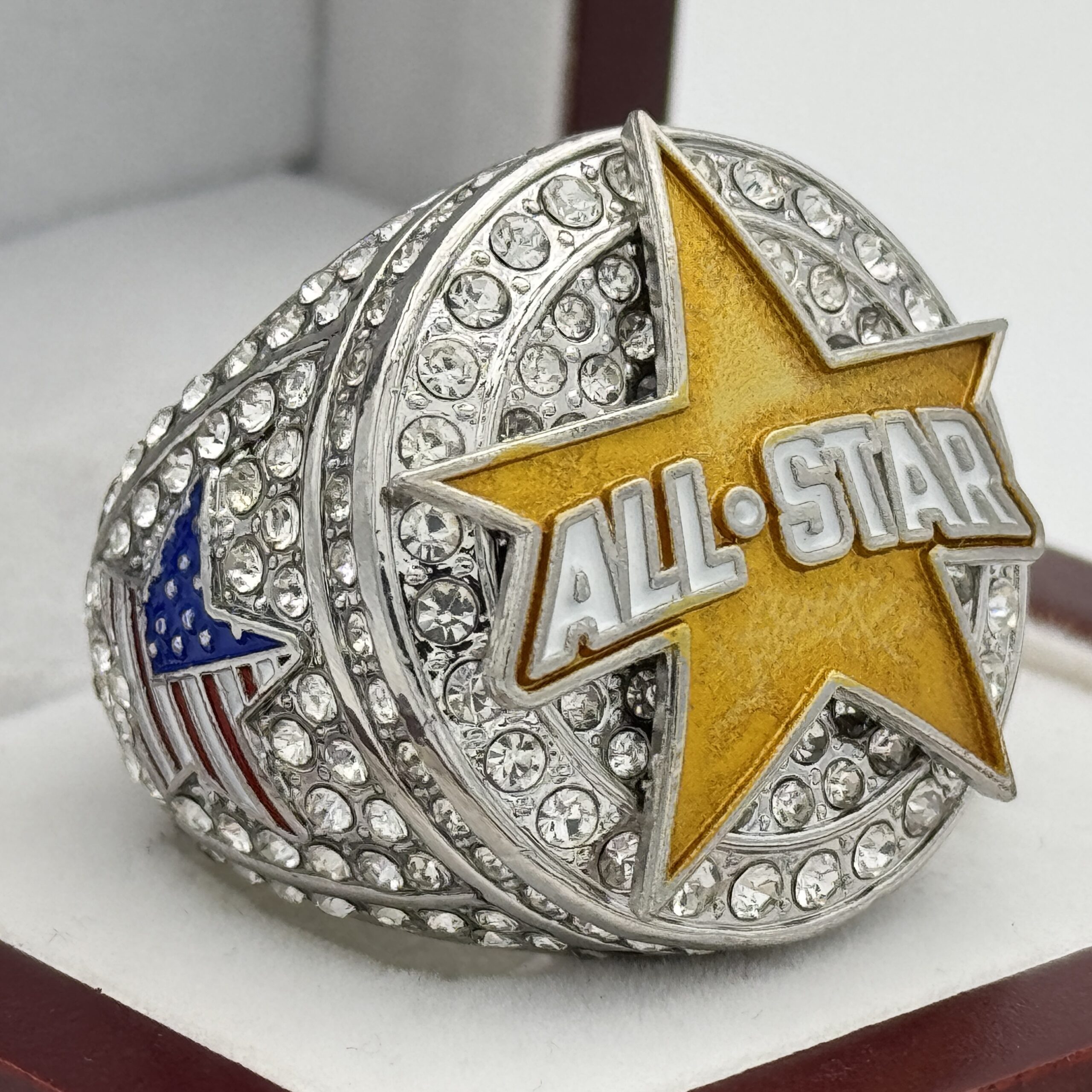 IMG_9248 ICED OUT ALL-STAR RING --- SILVER BODY (Item #59-65) - Image 1