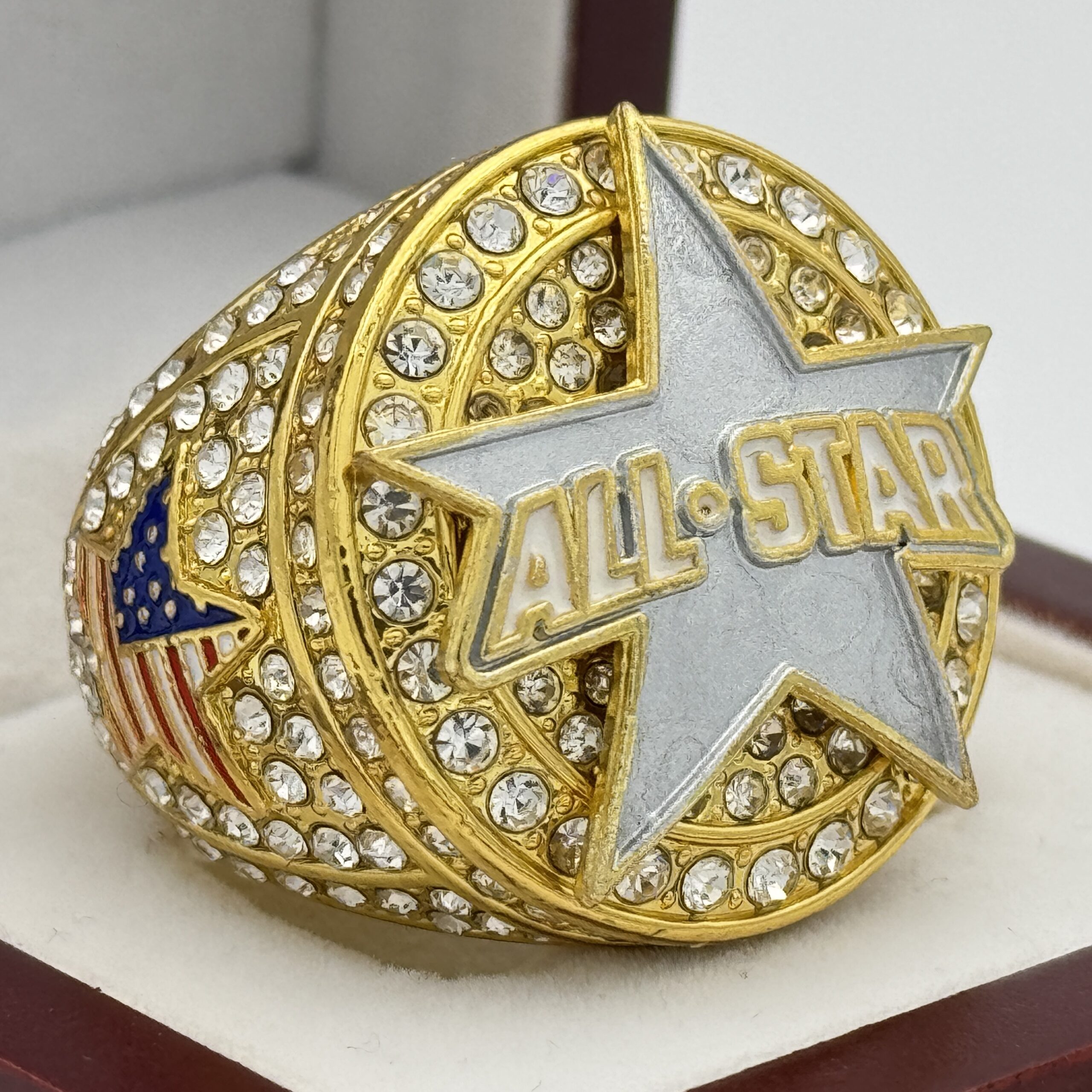 IMG_9249 ICED OUT ALL-STAR RING --- GOLD BODY (Item #59-68) - Image 1