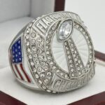 FLAG FOOTBALL CHAMPION RING --- SILVER BODY (Item #51-185)