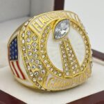 FLAG FOOTBALL CHAMPION RING --- GOLD BODY (Item #51-188)