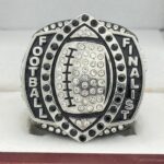 5 STAR LEGACY FOOTBALL FINALIST RING --- BLACK BODY, SILVER SIDES (Item #51-145) - Image 3