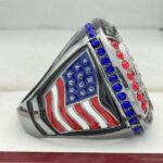 BALL FINALIST RING --- GUNMETAL BODY, BLACK LACES (Item #30-57) - Image 4