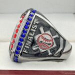 BALL FINALIST RING --- GUNMETAL BODY, BLACK LACES (Item #30-57) - Image 2