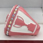 MVP ALL SPORT RING --- PINK BODY, PRISMATIC STONE (Item #53-24) - Image 2