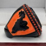 JACK O' LANTERN PARTICIPATION RING --- BLACK BODY (Item #36-136) - Image 4