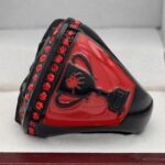 BLACK WIDOW FINALIST RING --- BLACK BODY, RED STONES (Item #36-109) - Image 2